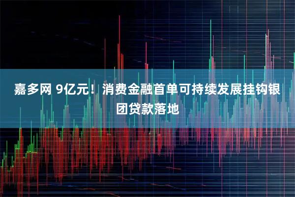 嘉多网 9亿元！消费金融首单可持续发展挂钩银团贷款落地